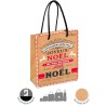 POCHETTE OU SAC CADEAU NOEL GM "JOYEUX NOEL" KRAFT