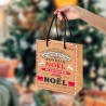 POCHETTE OU SAC CADEAU NOEL PM "JOYEUX NOEL" KRAFT