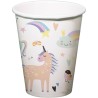 6 GOBELETS LICORNE PASTEL 250 ML 