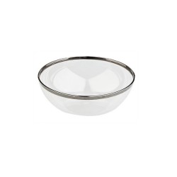 8 COUPELLES 400 ML CRISTAL LISERE ARGENT 