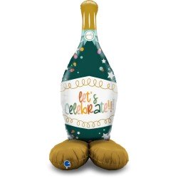 BALLON BOUTEILLE DE CHAMPAGNE LET'S CELEBRATE