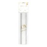 CHEMIN DE TABLE INTISSE BLANC JOYEUX ANNIVERSAIRE OR 4 METRES 