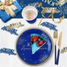 DUO DE CONFETTIS BLEU ET OR JOYEUX ANNIVERSAIRE 