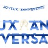 GUIRLANDE JOYEUX ANNIVERSAIRE LETTRES BLEU ROI 6 METRES 