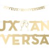 GUIRLANDE JOYEUX ANNIVERSAIRE LETTRES OR OU GOLD 3 METRES PARTY DORE