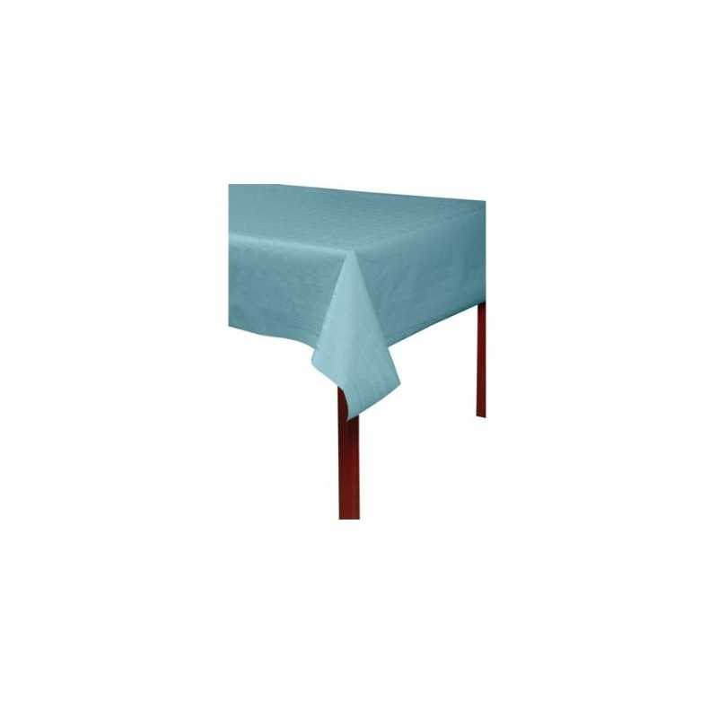 NAPPE DAMASSEE BLEU PACIFIQUE 120 X 6M