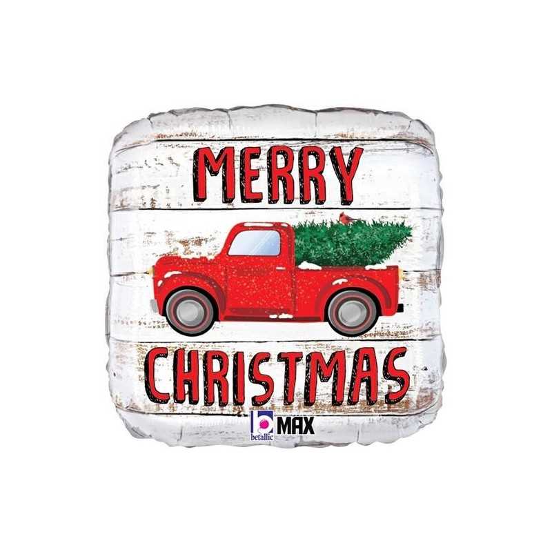 BALLON METALLIQUE MERRY CHRISTMAS 46 CM