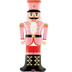 BALLON METALLIQUE NUTCRACKER ROSE 120 CM 47''