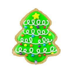 BALLON METALLIQUE SAPIN DE NOEL 53 CM 