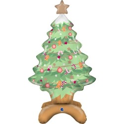 BALLON SUR PIED SAPIN DE NOEL 97CM