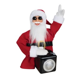 DJ PERE NOEL A POSER 35 CM ANIME ET SONORE