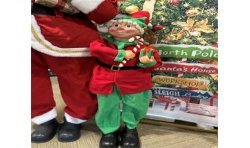 LUTIN DU PERE NOEL ANIME SONORE 113 CM 