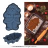 MOULE EN SILICONNE GATEAU PERE NOEL 17 X 12 CM