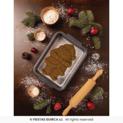 MOULE EN SILICONNE GATEAU PERE NOEL 17 X 12 CM