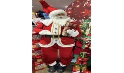 PERE NOEL ANIME SONORE ET LUMINEUX 180 CM 