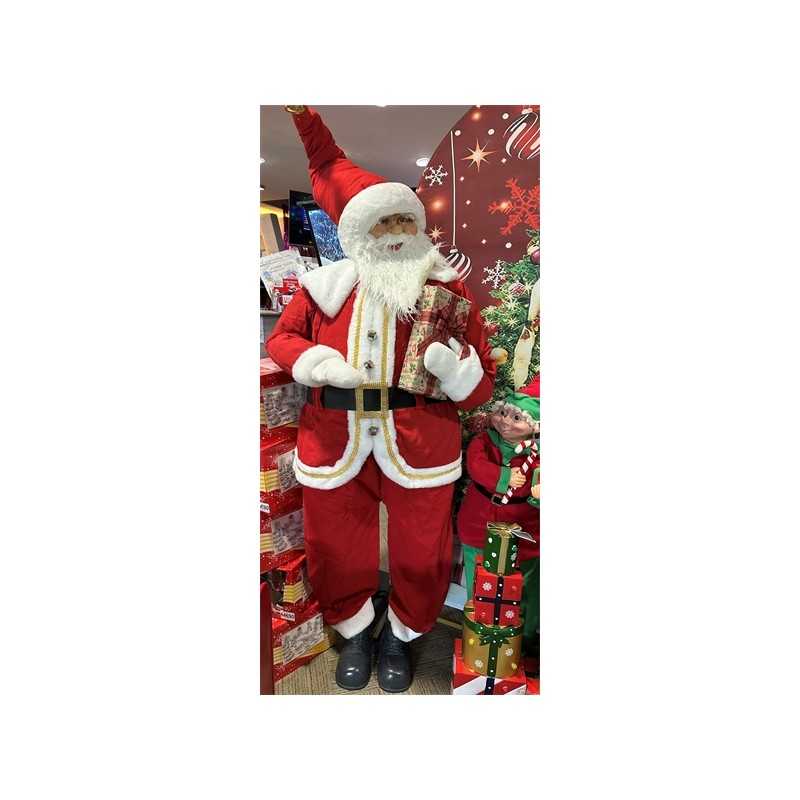 PERE NOEL ANIME SONORE ET LUMINEUX 180 CM 