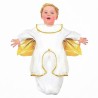 DEGUISEMENT BEBE ANGE BLANC ET OR TAILLE 9 MOIS 