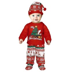 DEGUISEMENT BEBE PYJAMA DE NOEL MY FIRST CHRISTMAS TAILLE 12-18 MOIS