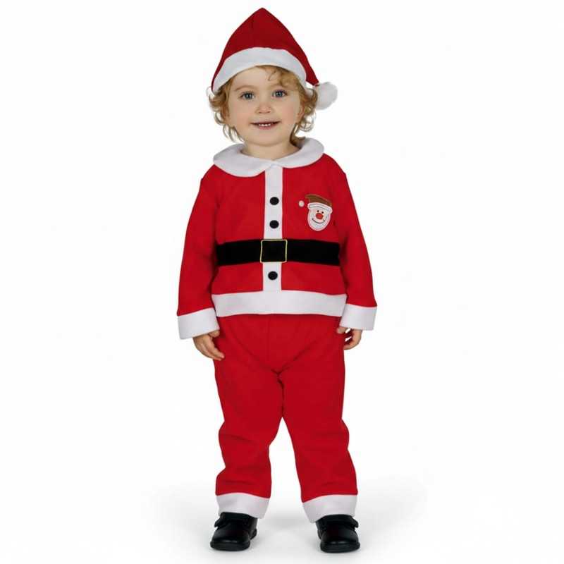 DEGUISEMENT BEBE PERE NOEL ECUSSON TETE DE PERE NOEL TAILLE 12-18 MOIS