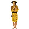 DEGUISEMENT CHINOISE JAUNE TAILLE 36