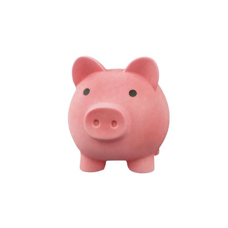 MINI TIRELIRE COCHON MA GRANDE FORTUNE ROSE BLEUE OU BLANCHE