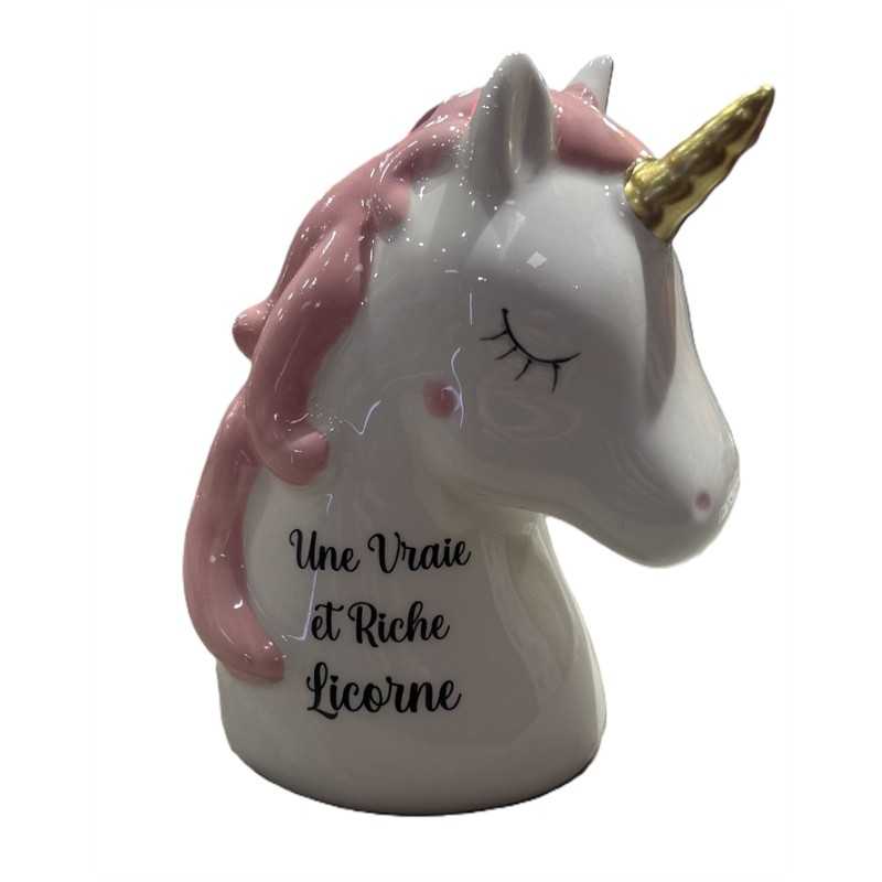 TIRELIRE LICORNE ( UNE VRAIE ET RICHE LICORNE )