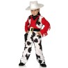 DEGUISEMENT COWBOY EFFET PEAU DE VACHE TAILLE 3-4 ANS