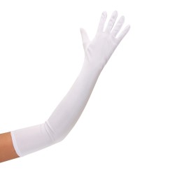 GANTS LONGS BLANC 60 CM