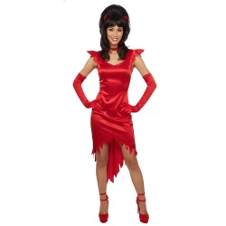 DEGUISEMENT DIABLESSE VELOURS ROUGE TAILLE 44/46