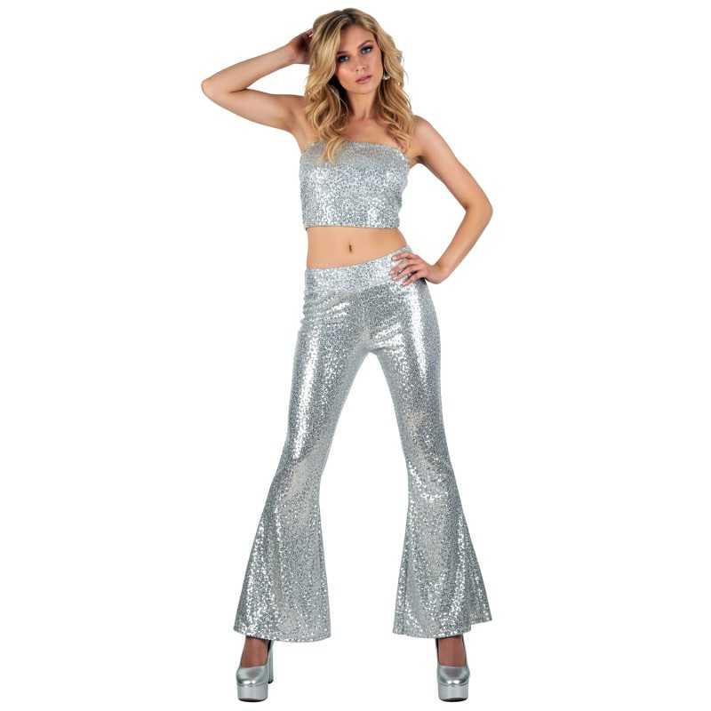 DEGUISEMENT DISCO ARGENT TAILLE M/L