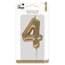 BOUGIE OR CHIFFRE 4