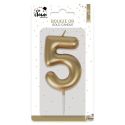 BOUGIE OR CHIFFRE 5
