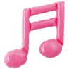 BALLON METALLIQUE PETITE NOTE DE MUSIQUE DOUBLE ROSE