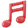 BALLON METALLIQUE PETITE NOTE DE MUSIQUE DOUBLE ROUGE