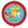 BALLON METALLIQUE ROND 43CM POKEMON PIKACHU JAUNE ROUGE ET BLEU