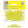 CONFETTIS DE TABLE JOYEUX ANNIVERSAIRE JAUNE