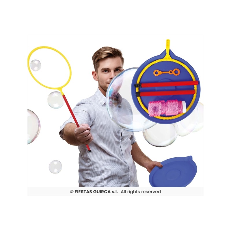 BAGUETTE A BULLES ET PLATEAU AVEC LIQUIDE SAVON 