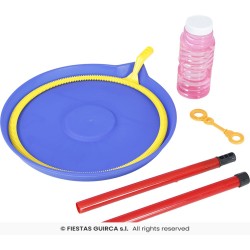 BAGUETTE A BULLES ET PLATEAU AVEC LIQUIDE SAVON 