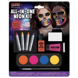 PALETTE DE MAQUILLAGE UV NEON VERNIS CRAYONS FARDS