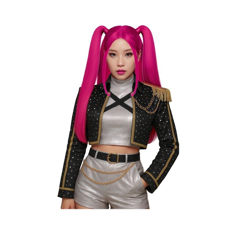 PERRUQUE K-POP PINK CHARM