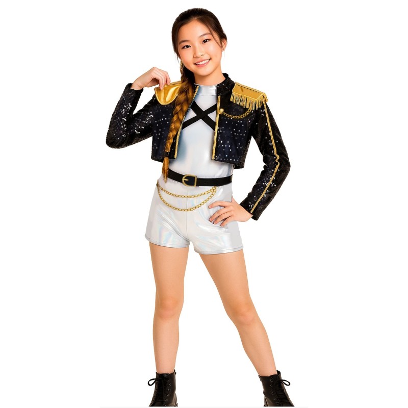 DEGUISEMENT POP STAR SILVER LEADER TAILLE 5-6 ANS 
