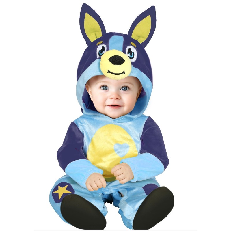 DEGUISEMENT ENFANT CHIEN BLEU TAILLE 2-3 ANS 