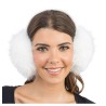 CACHE-OREILLES PLIABLES FAUSSE FOURRURE BLANC 