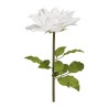 DECORATION DAHLIA GEANT BLANC SUR TIGE 