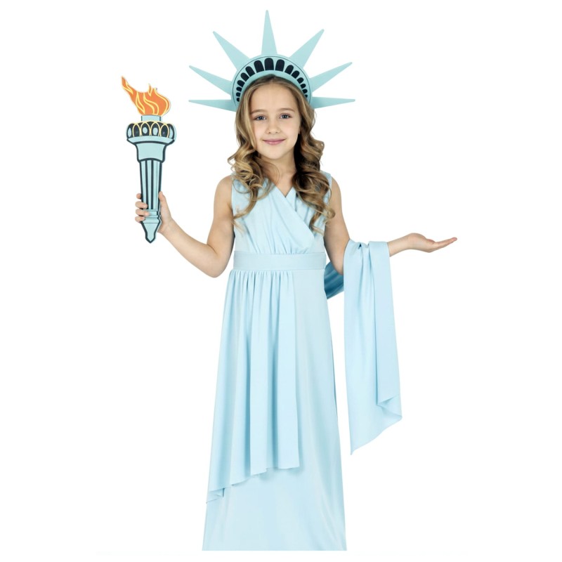 DEGUISEMENT ENFANT STATUE DE LA LIBERTE TAILLE 10-12 ANS