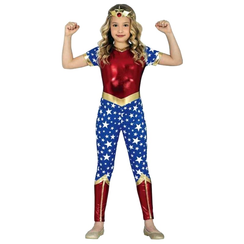 DEGUISEMENT ENFANT SUPER HEROS FILLE TAILLE 10-12 ANS 
