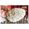 DECORATION FLEURS HORTENSIA GEANTE BLANCHE SUR TIGE 35 CM X 150 CM