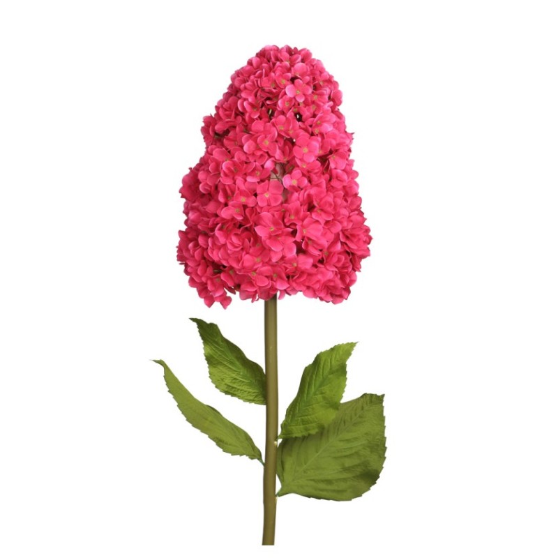 DECORATION FLEURS HORTENSIA GEANTE FUCHSIA SUR TIGE 35 CM X 150 CM