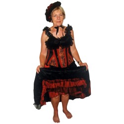 DEGUISEMENT ENSEMBLE FRENCH CANCAN BOLERO TAILLE 44