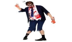DEGUISEMENT ETUDIANT ZOMBIE TAILLE M 
